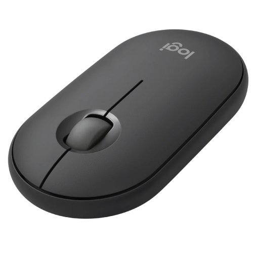 Logitech M350s Pebble Mouse 2 Wireless and Bluetooth Mouse Tonal Graphite