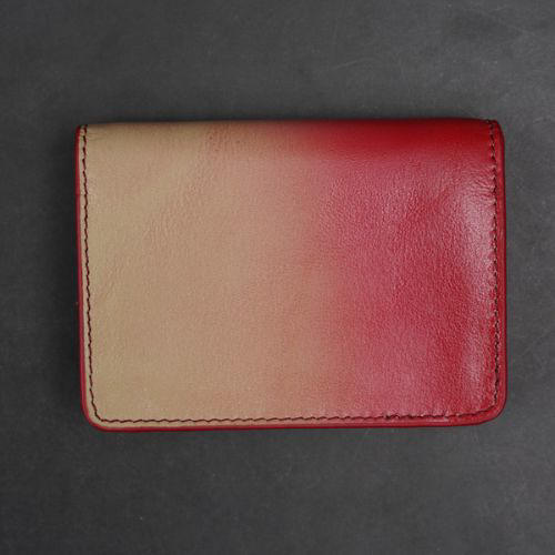 Zays Premium Leather Magnetic Card Holder - Slim and Eco-Friendly Mini Wallet for Unisex - Handmade Secure Compact and Stylish Design (ZCW116 Pink Cream Mix)