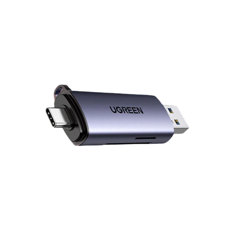 UGREEN 50706 USB-C/USB-A Card Reader CM185 - Silver
