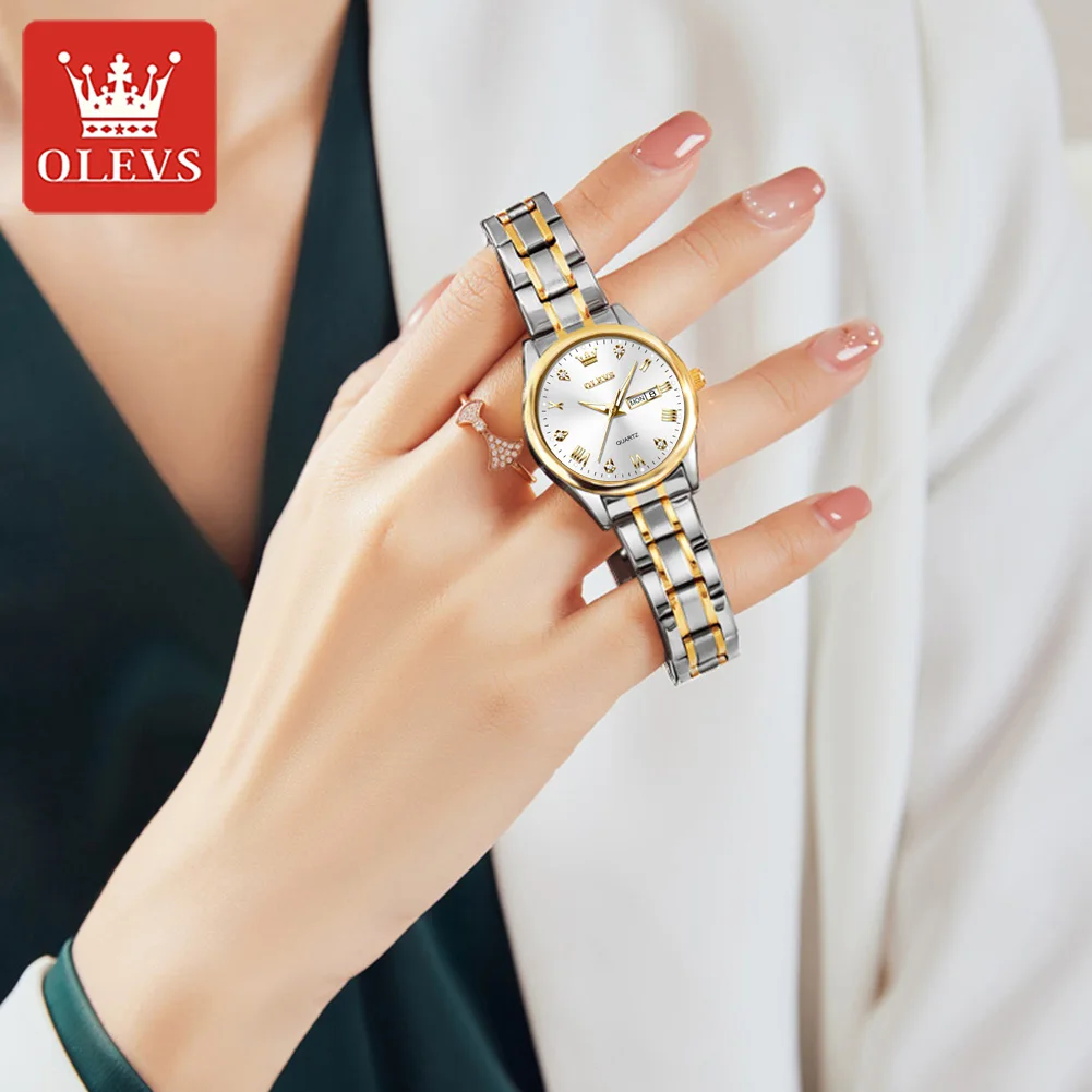 Olevs 5563 – Silver Women (white dial)