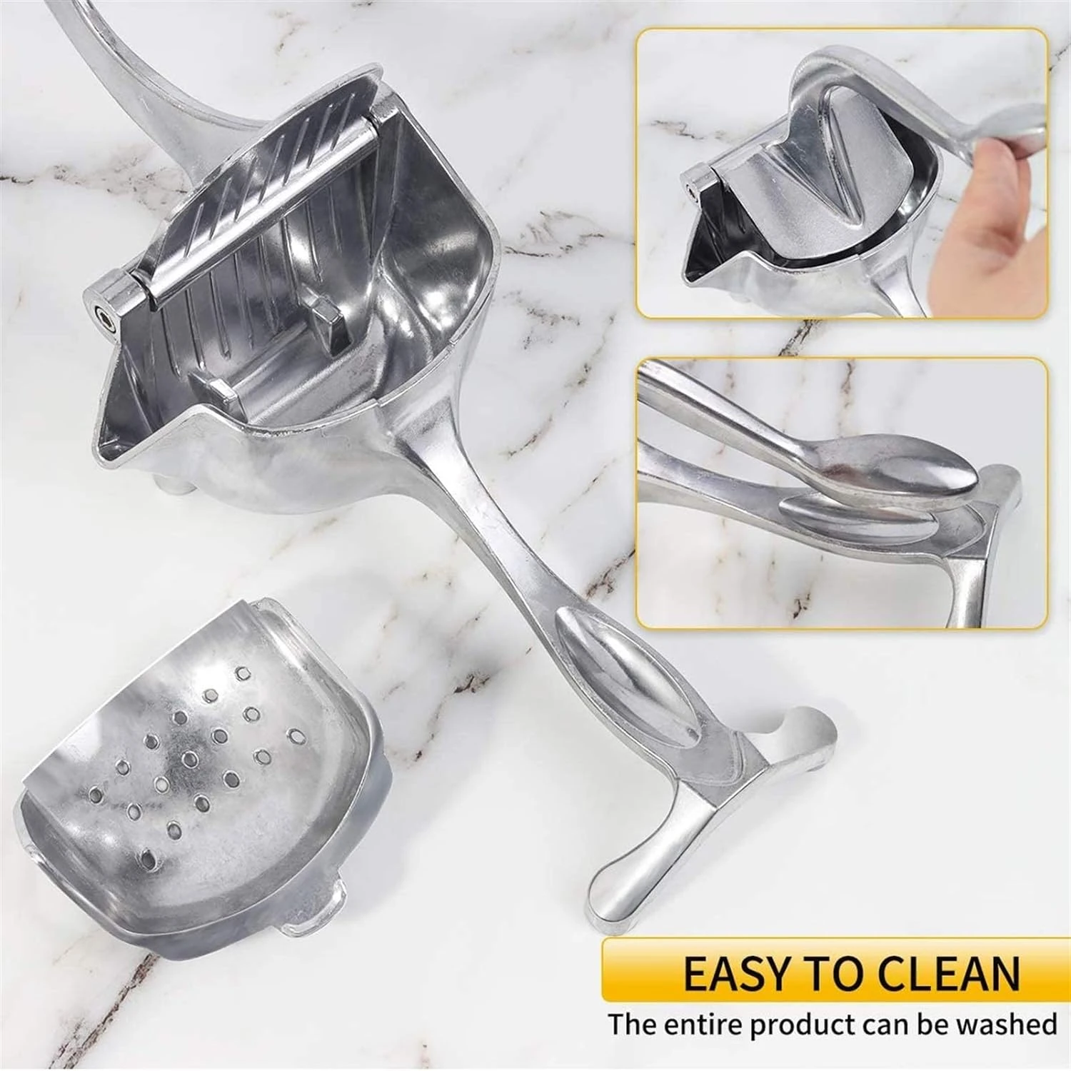 Aluminium Steel Heavy Duty Handhold Press Fruit Juicer, Fruit Manual & Instant juicer