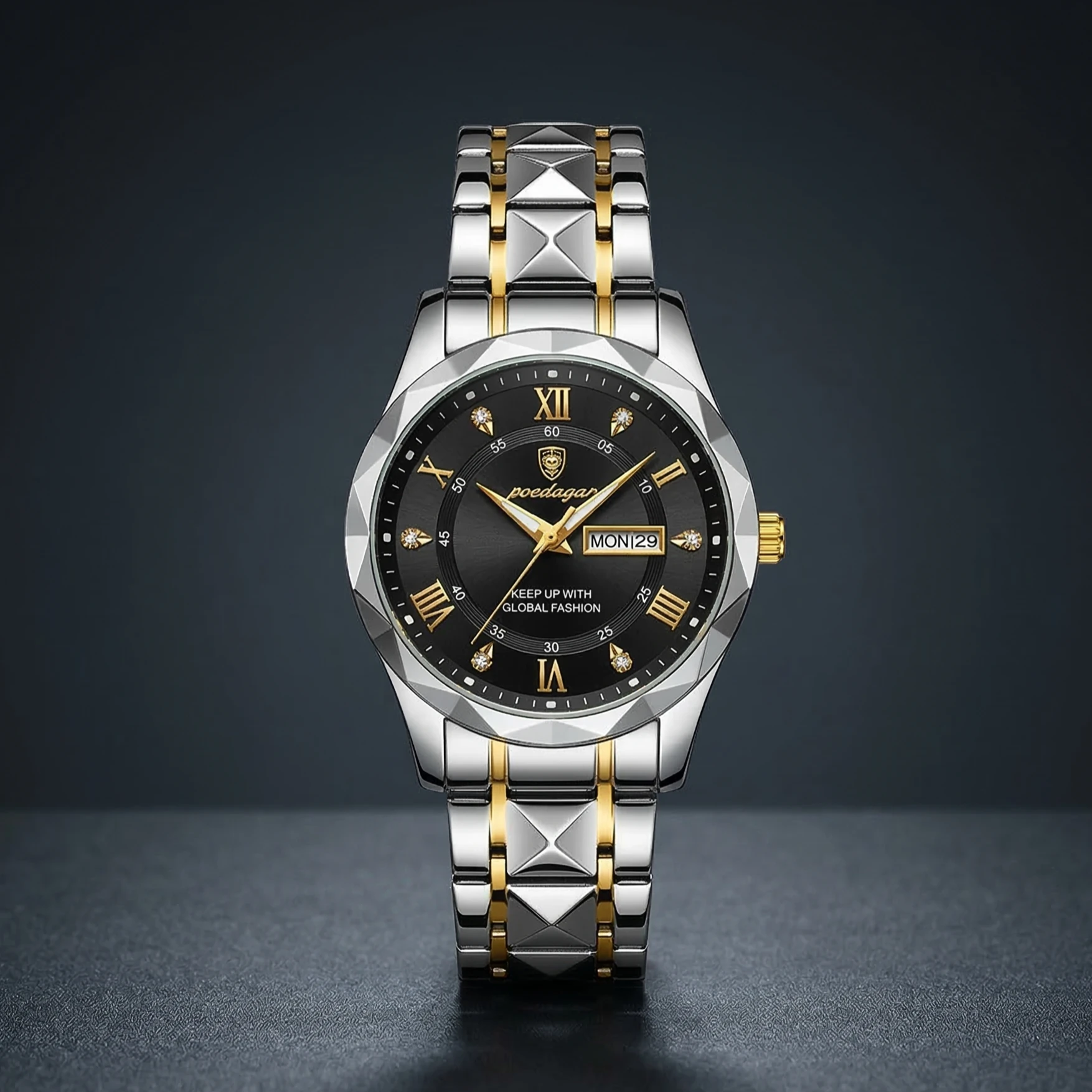 Poedagar Luxury Men's Watch (Water Resistant)