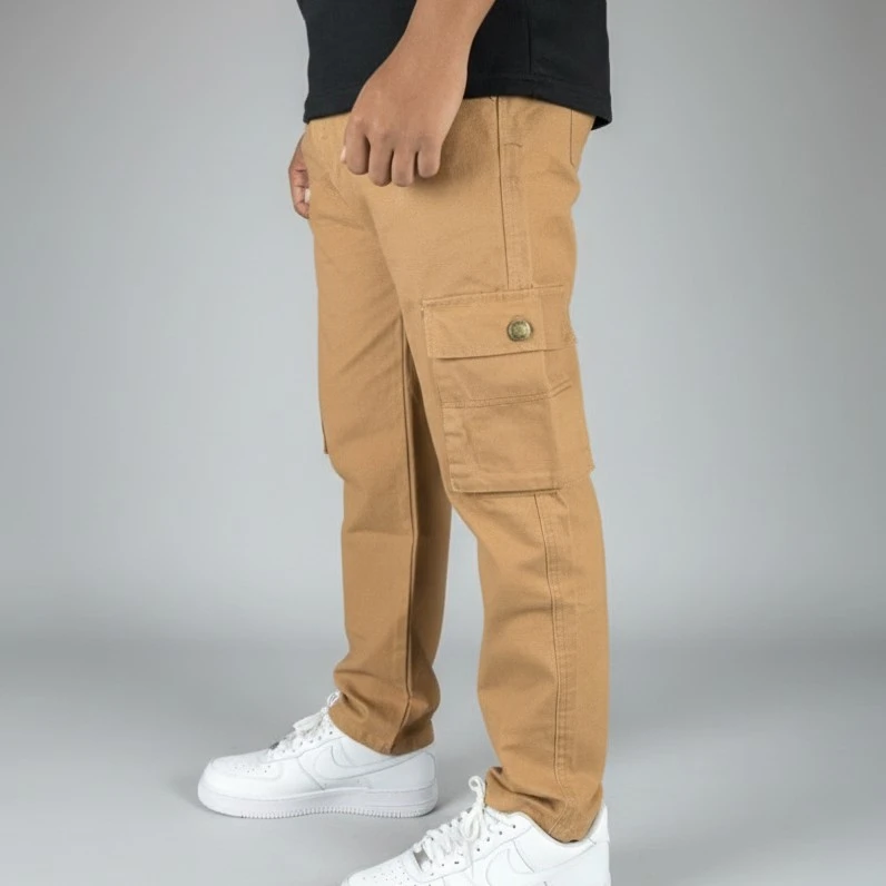 Men’s Twill 6 Pocket Pants — Slim Fit, Fashionable Design