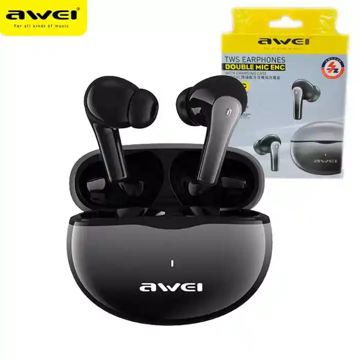 Awei T62 ENC Earphones Bluetooth 5.3 Earbuds