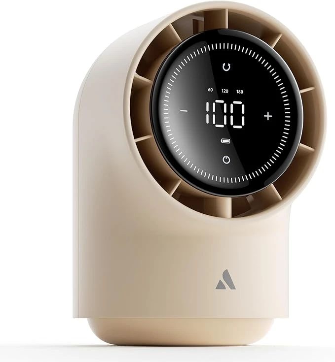 Aecooly PB01 Touch Control Desk Fan, 100 Speeds Quiet Bedroom Digital Display 8000mAh