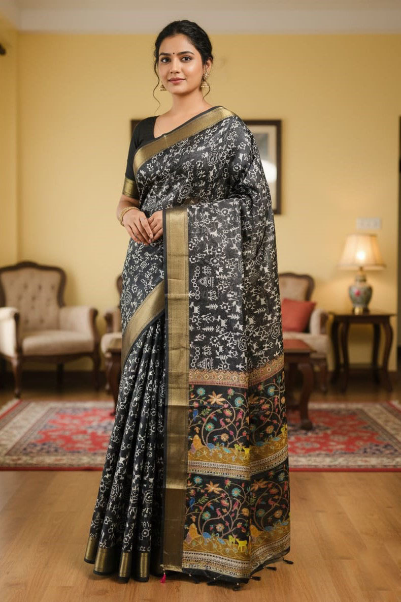 Kaftan Silk Sharee