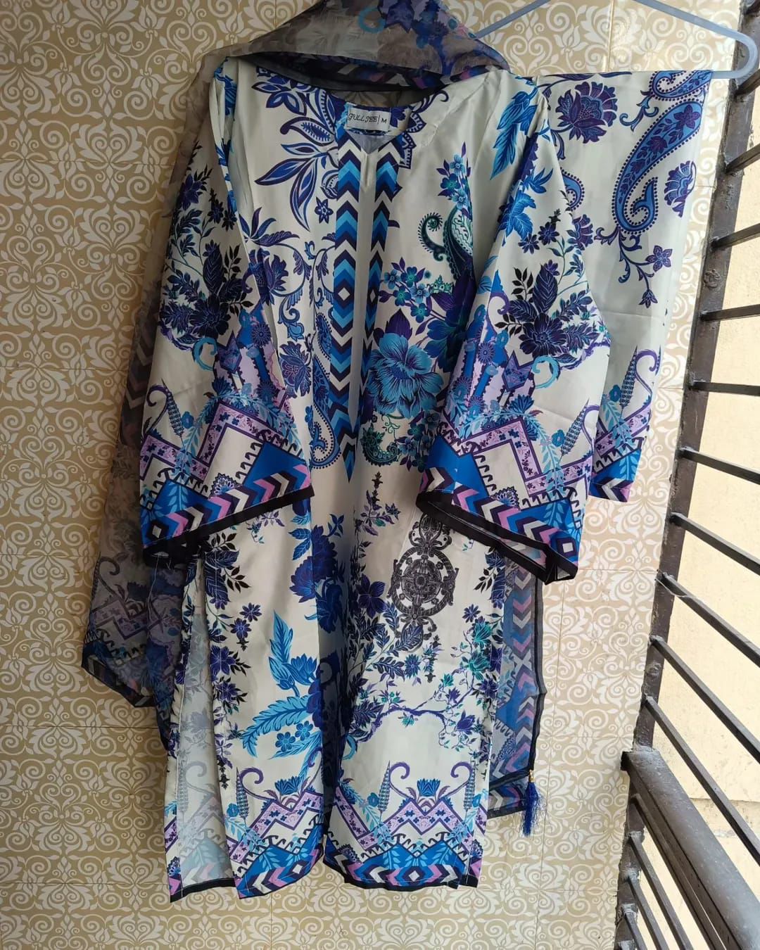 Ready Made Pure dubai silk Digital Print Three Piece