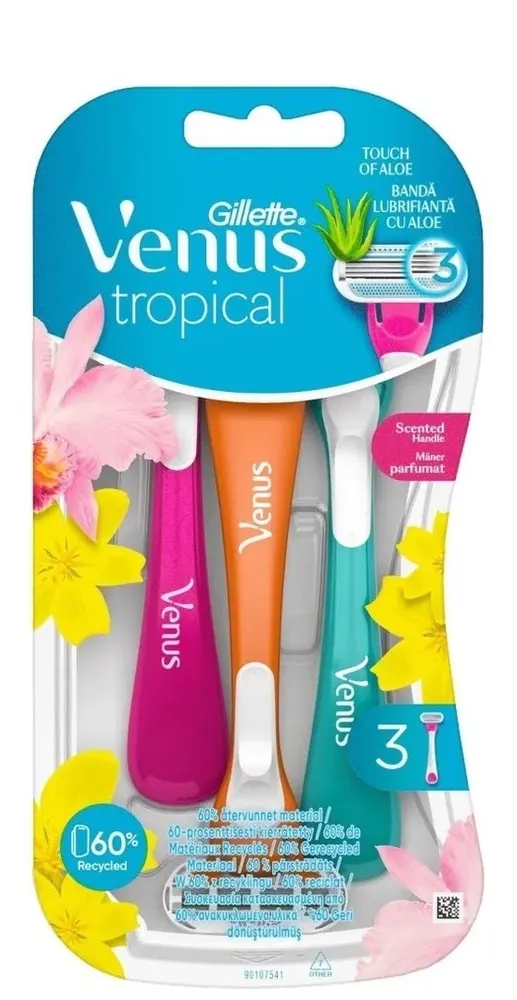 Gillette Venus Tropical Women's Razor 3in1 Razor
