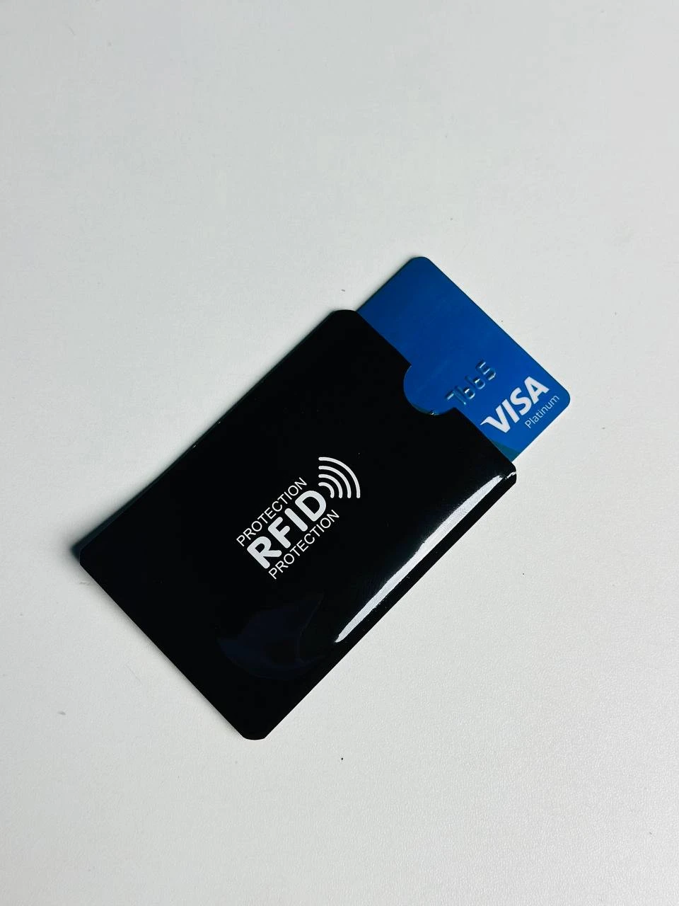 Anti Rfid Card Holder NFC Blocking Reader Case Protection Aluminium – 1pc – Black