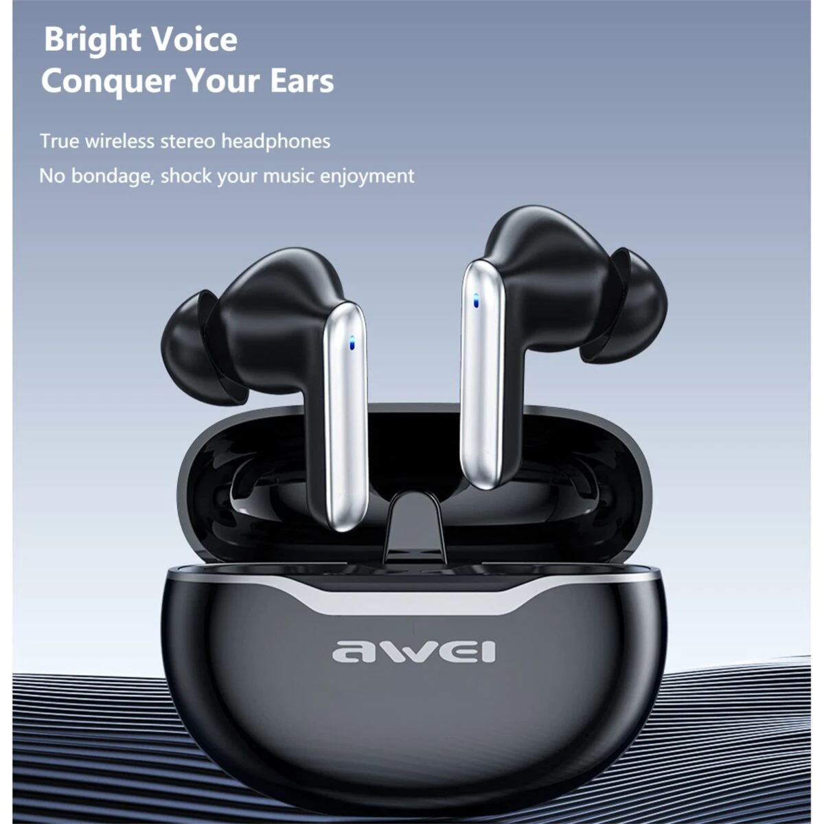 Awei T50 Wireless Headphones Bluetooth 5.3 Earbuds With Mic