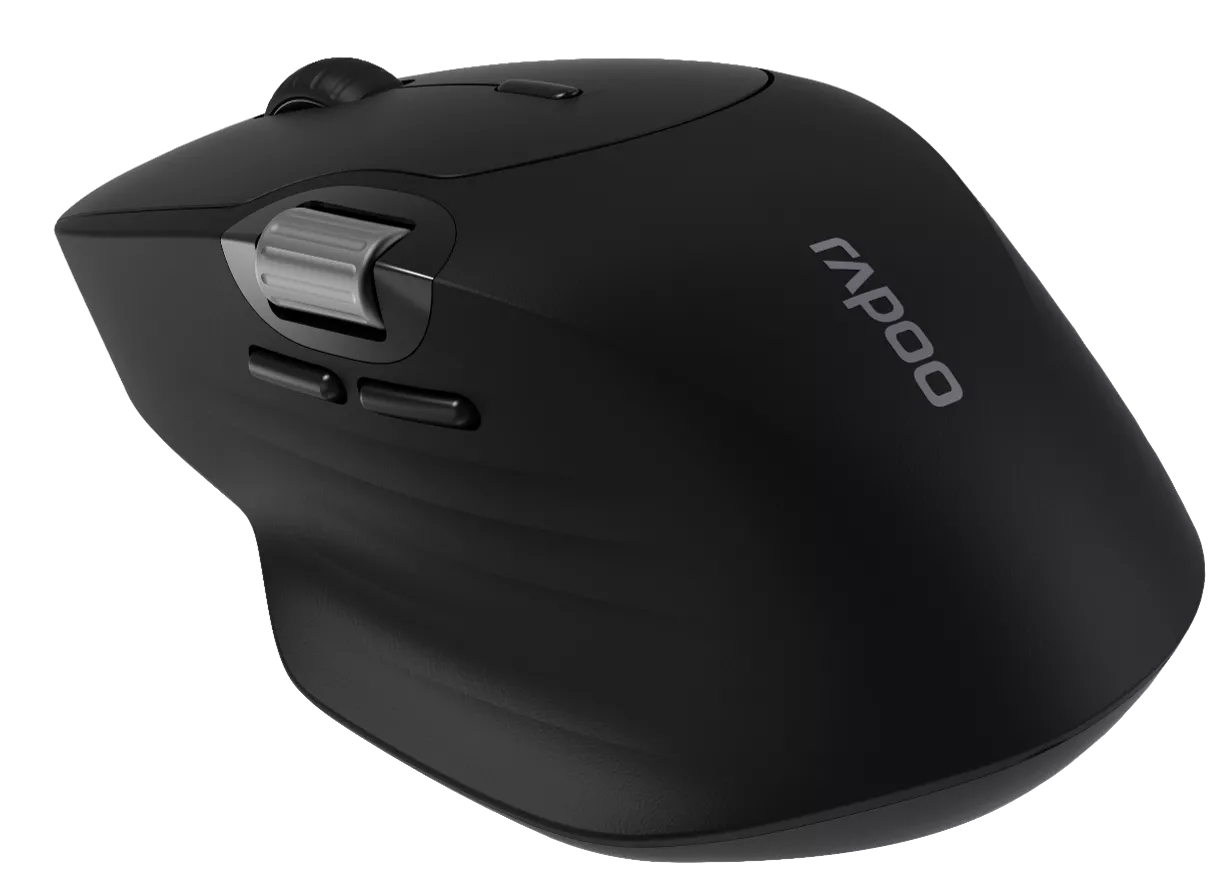 Rapoo MT560TM Multi-Mode Wireless Ergonomic Mouse – Black