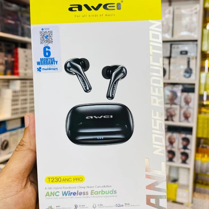 Awei T230 ANC Pro Wireless Earbuds ANC+ENC
