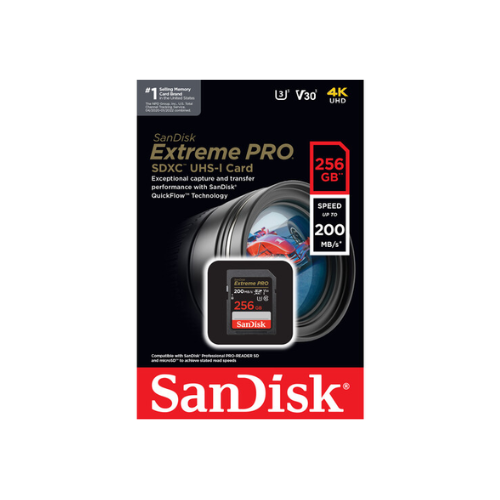 SanDisk 256GB Extreme PRO 200MB/s UHS-I SDXC Memory Card