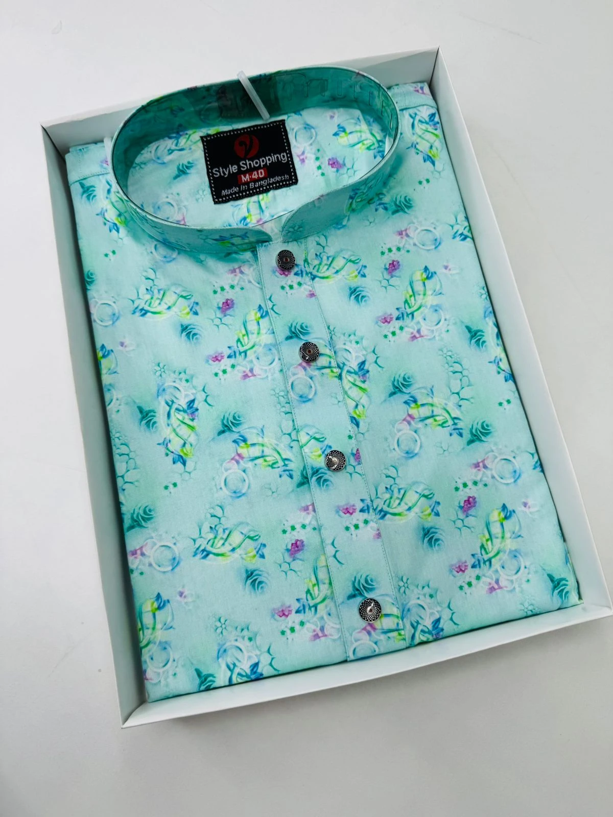 Men’s Cotton Screen Print Panjabi