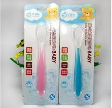Applebear 1pcs Baby Feeding Spoon - Soft Silicone Spoon 1pcs - Multicolor Available