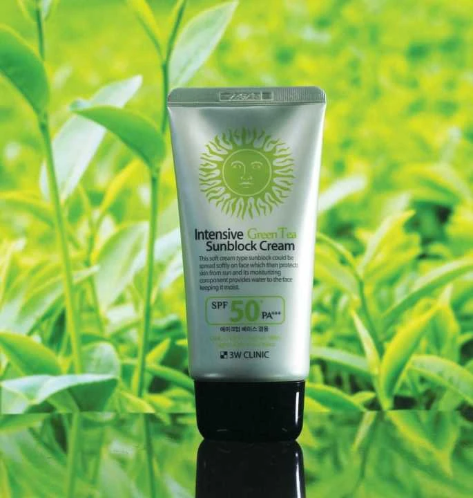 3W Clinic Intensive Green Tea Sunblock Cream SPF 50+PA+++ 70ml | Korea
