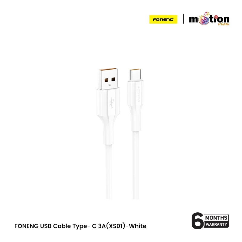 FONENG USB Cable Type- C 3A(XS01)-White