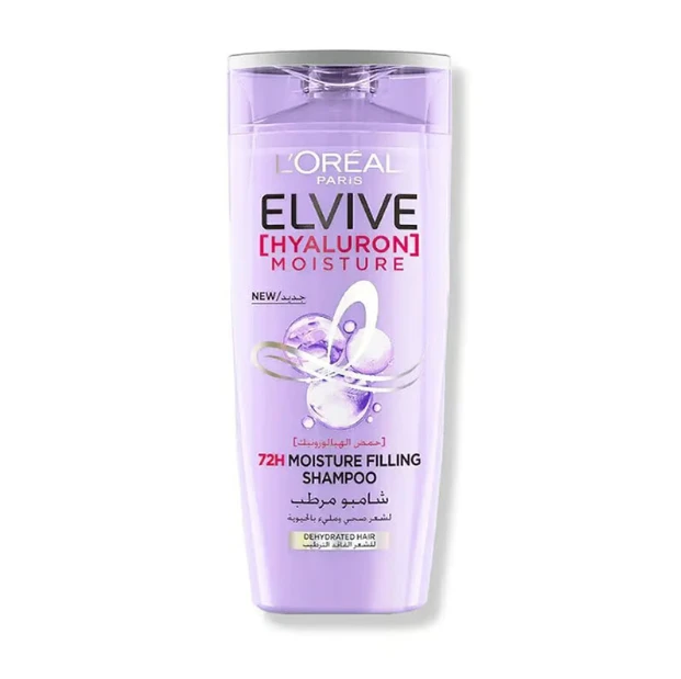 LOreal Paris Elvive Shampoo 400ml Hyaluron 72h Moisture filling Shampoo for Dehydrated Hair