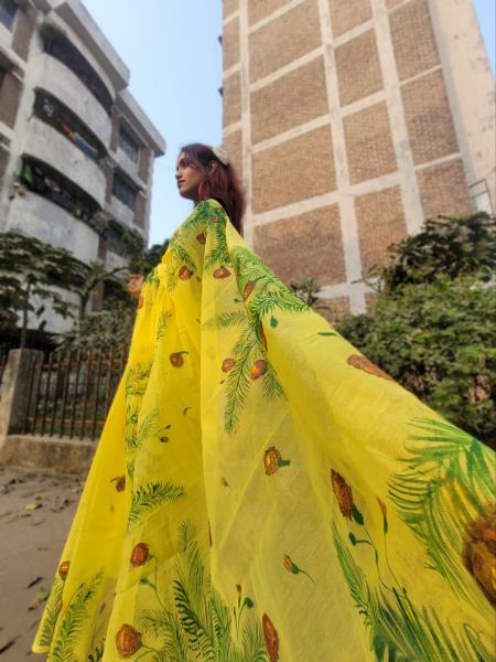 Exclusive Handloom Half Silk Saree – Dropupseller Signature Collection