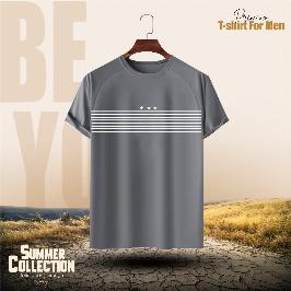 Stylish Comfortable sports T-Shirt(Ash)
