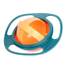 1pcs Multicolor Gyro Bowl 360 Rotate Baby Spill-Proof Feeding Cute Baby Gyro Bowl Universal Food-grade PP Dishes New Tableware