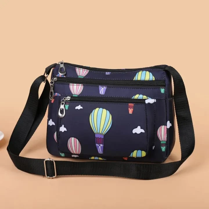 Korean sports travel shoulder bag (Blue)