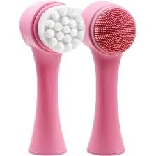 Face Manual Portable Cleaning Massage Brush Deep Cleansing Pores Skin Care Hot Double-sided Silicone Cleansing Tool