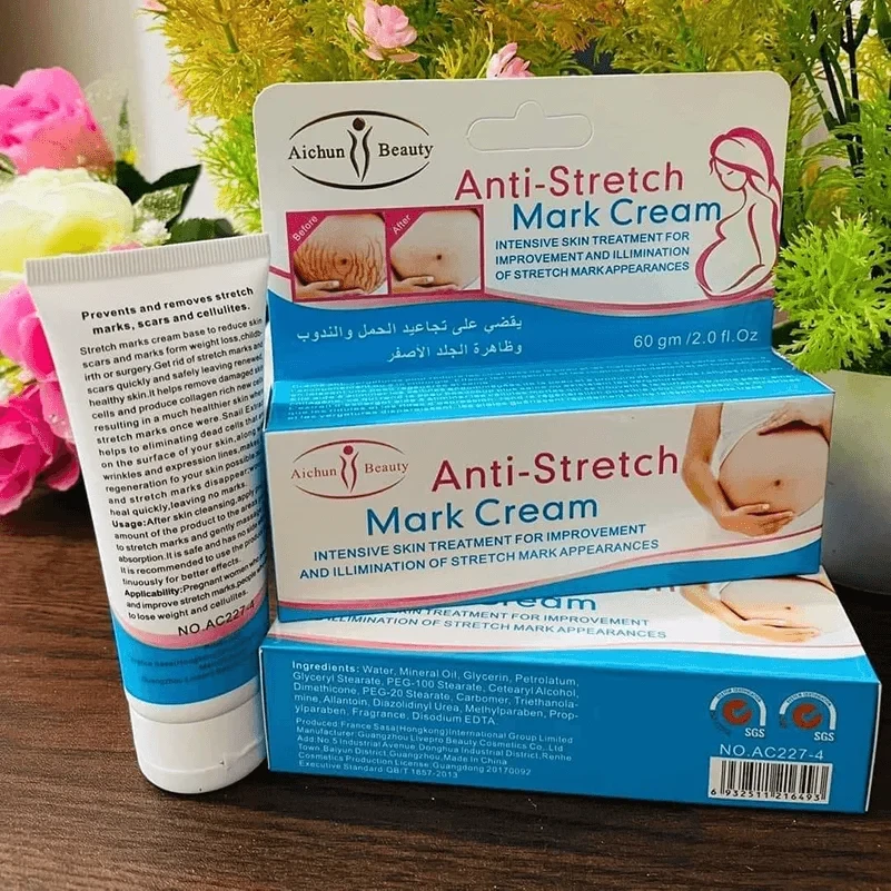 Aichun Beauty Anti Stretch Mark Cream 60gm Intensive Skin Treatment for Improvement & Elimination