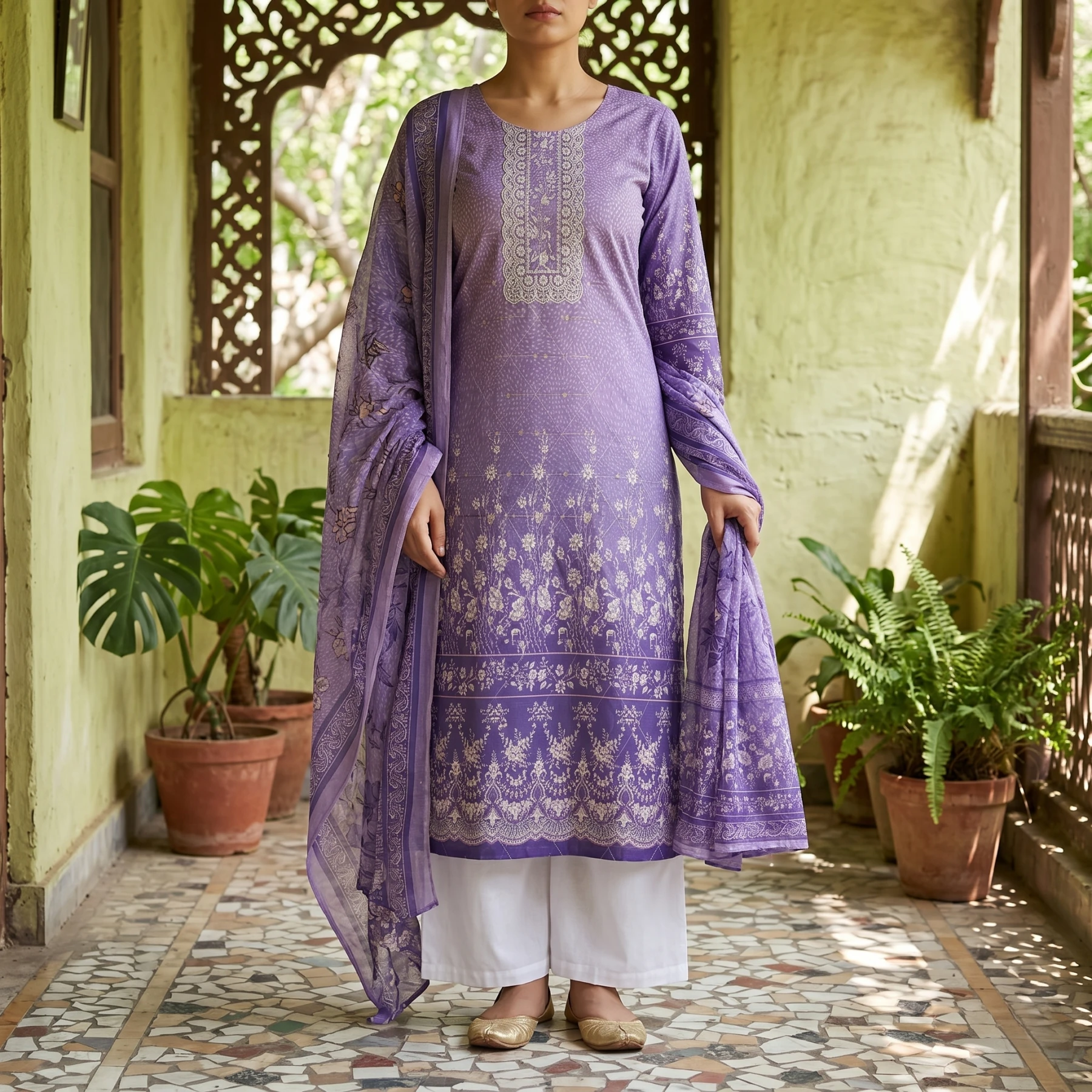 ANAYA HOOR Rigging Digital printed cotton 3 Piece