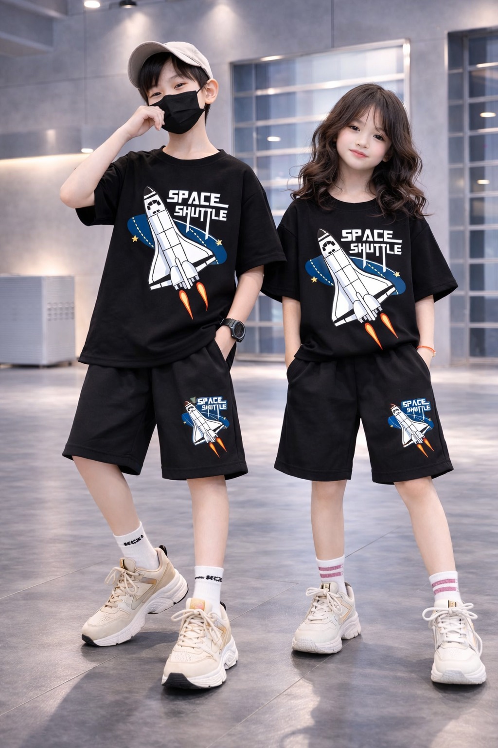 Drop Shoulder Baby TShirt and Pant Set