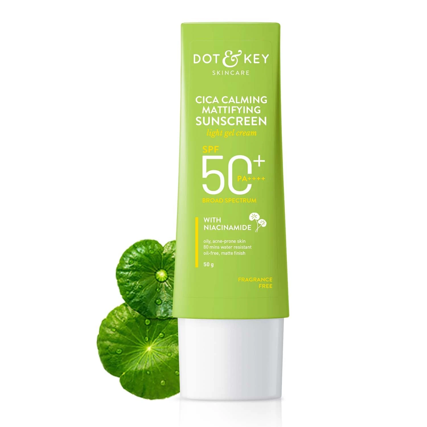 Dot & Key CICA Calming Mattifying Sunscreen SPF 50 PA++++ 50gm | India
