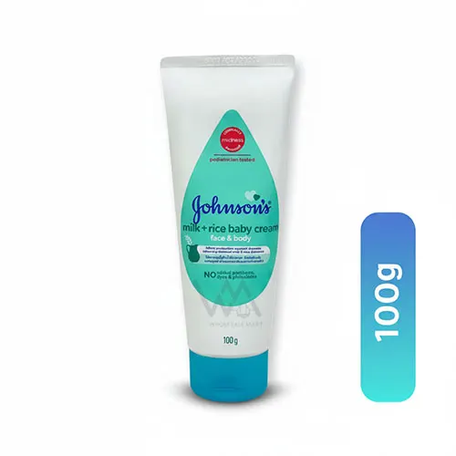 Johnson Milk & Rice Baby Cream 100g