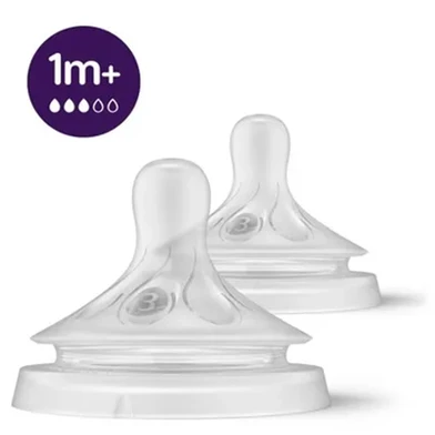 Philips Avent Bottle_Nipple - 1 month plus - 2pcs