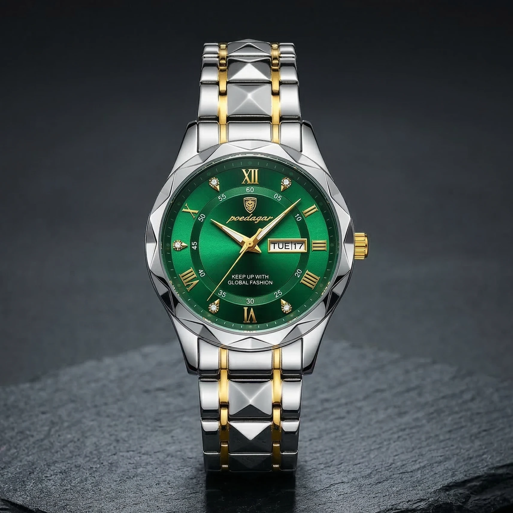 Poedagar Luxury Men's Watch (Water Resistant)