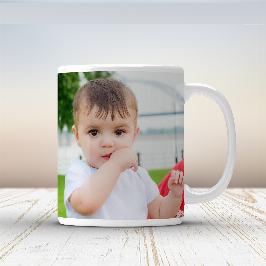 Personalised Coffee, Tea, Water Mug, Add Photo Text Logo Picture Image