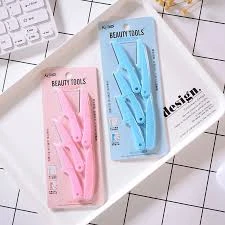 Keli Beauty Tools Eyebrow Razor 4pcs - Random Colour