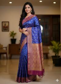 Kashmeri Katan Saree