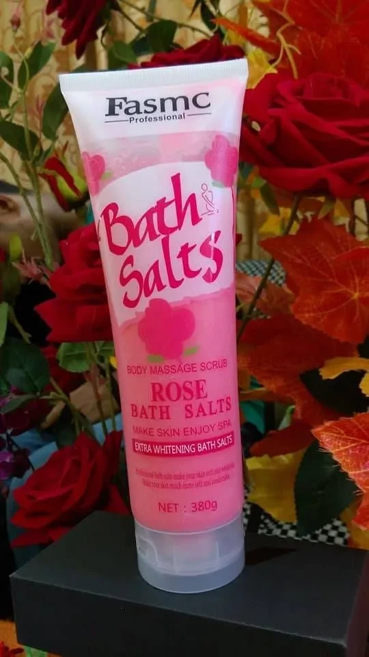 FASMC Bath Salts Body Massage Scrub - Rose - 380gm