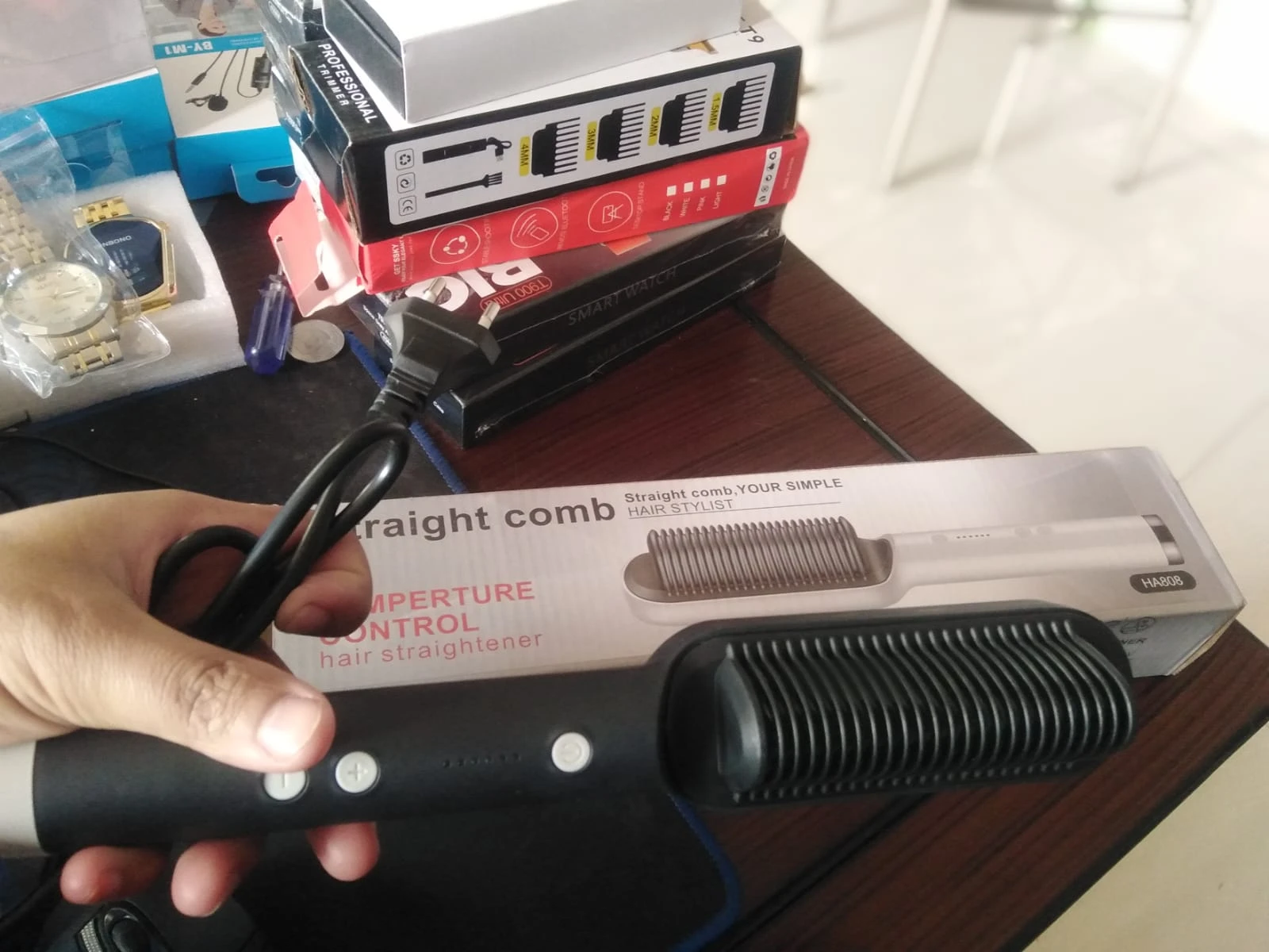 Hair Straightener Styling Comb
