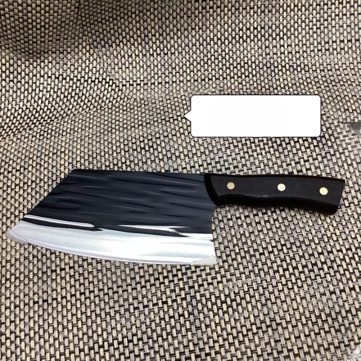 Premium Black Hammered Finish Kitchen Cleaver (Knife)