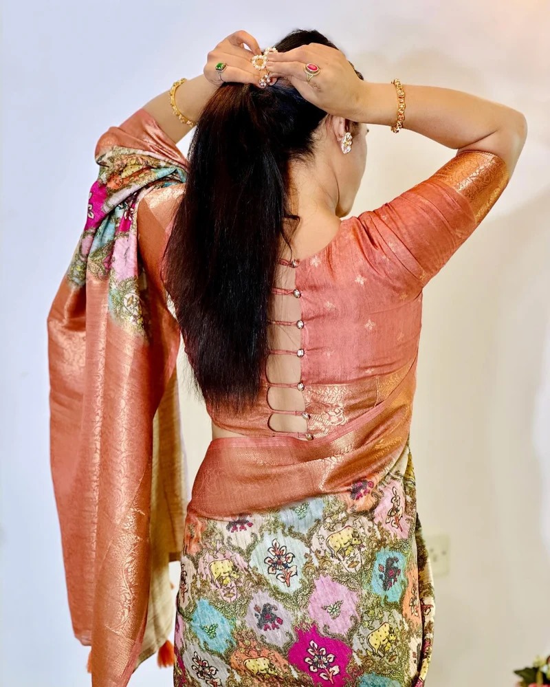 Premium Parsha Sharee with Blouse Piece