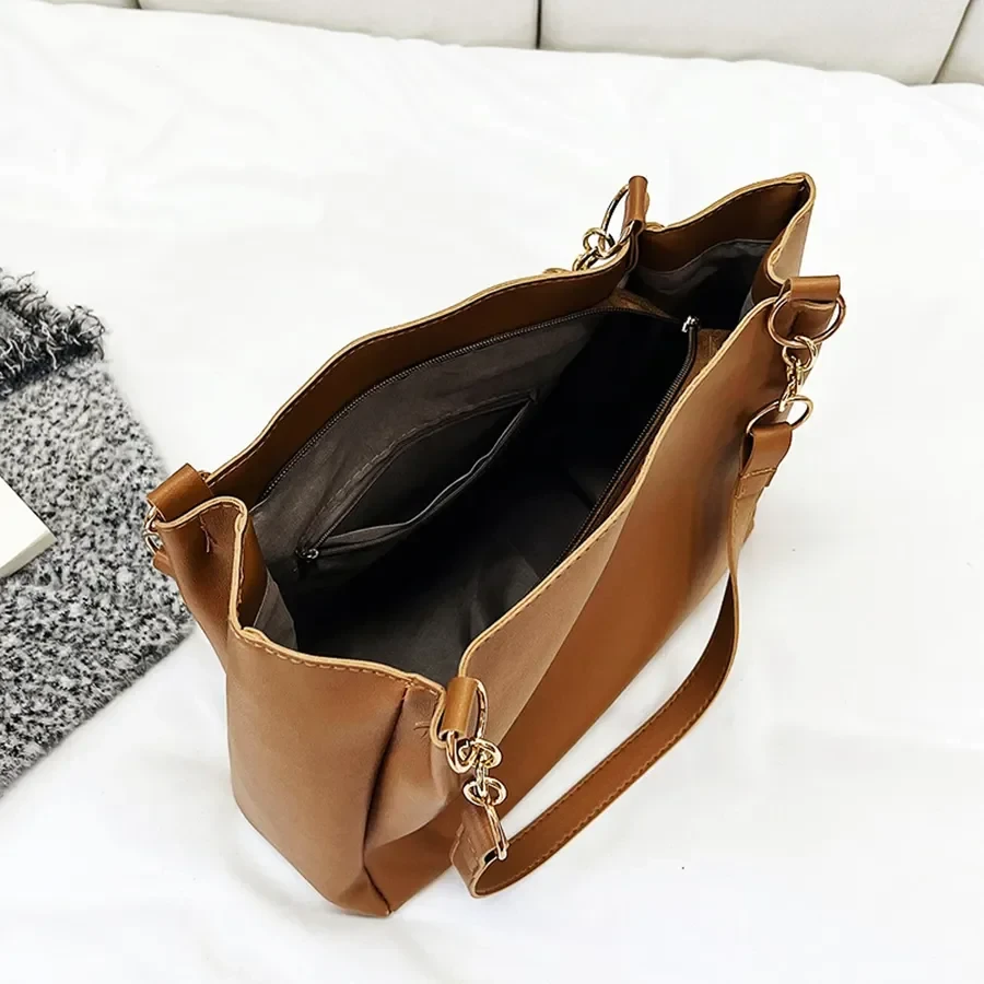 Signature Classic shoulder women's tote bags(maroon)
