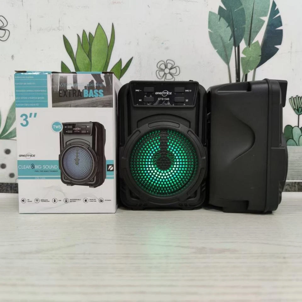 Bluetooth Speaker GTS-1345 Rechargeable Extra Bass wireless portable speaker Mini style 3 inch TWS,FM,USB audio player