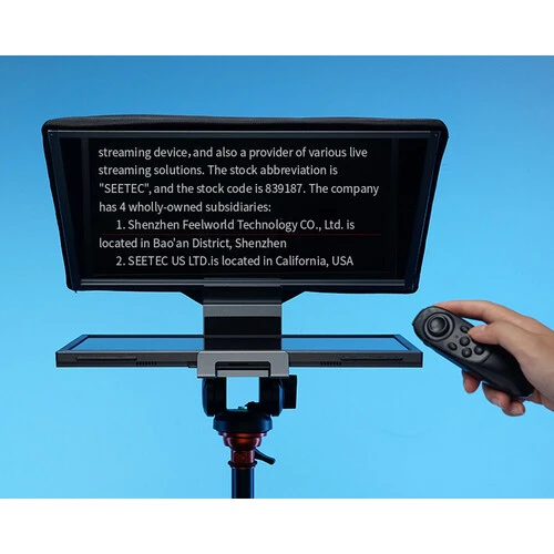 FeelWorld TP16 Remote-Controlled Folding Teleprompter for Tablets