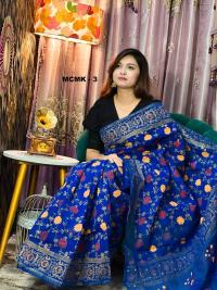 Half Silk Handprited Sarees