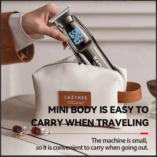 KEMEI KM-2273 Professional Men's Hair Cutting Machine Wireless Trimmer LED Display Home Haircut 1800mah Lithium Battery