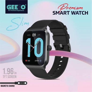 Geeoo W12 Bluetooth Calling Smart watch – Black
