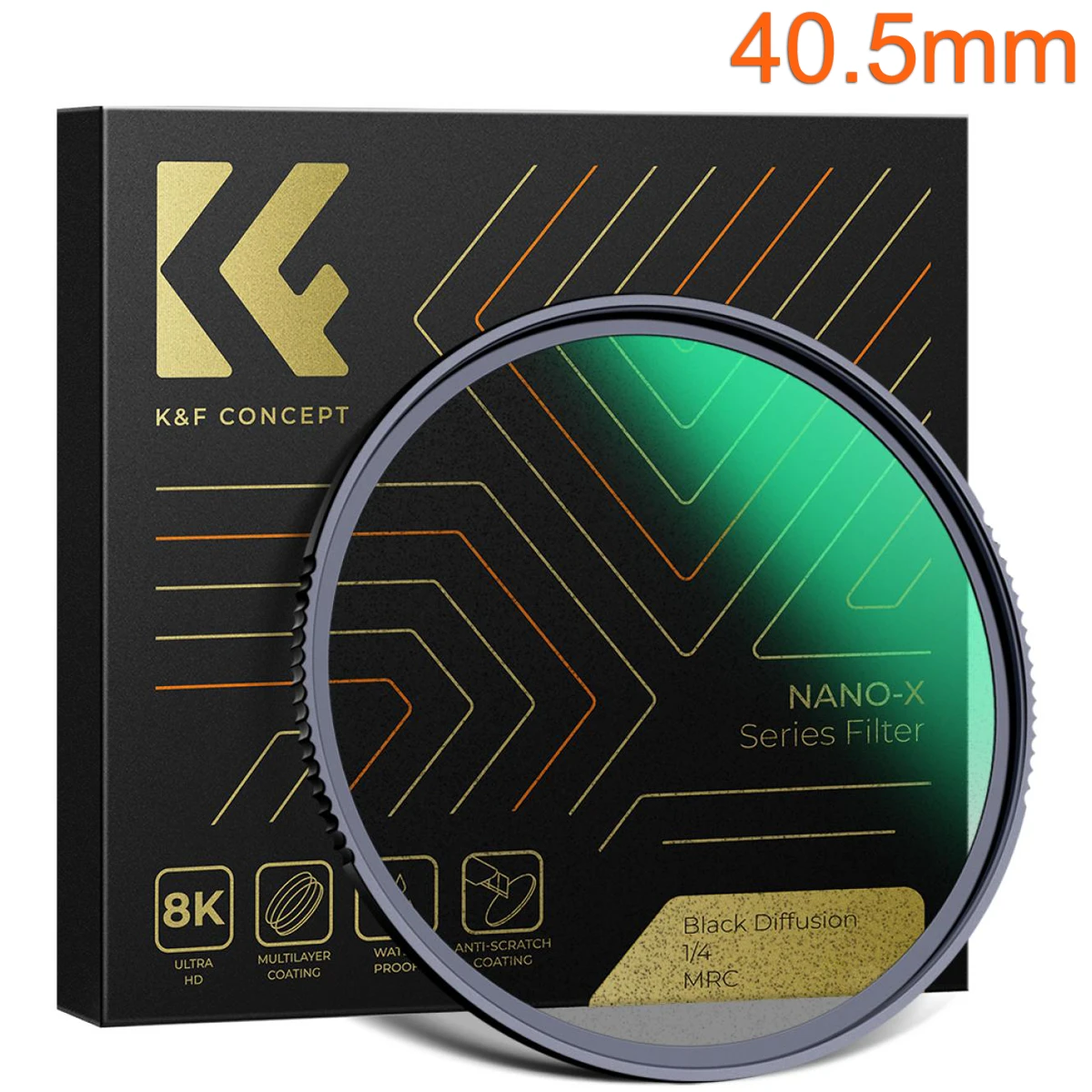 K&F 40.5mm Black Mist Diffusion Filter 1/4 Nano-X Series