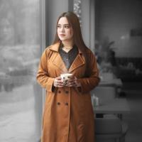 Stylish Ladies Overcoat ( Button System)