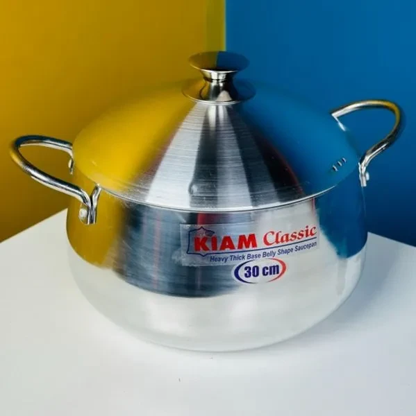 KIAM Classic Belly Shape Saucepan 26 Inch